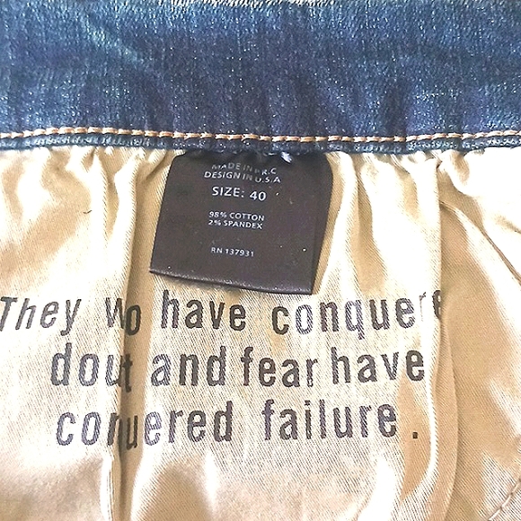 NWT Valabasas Uniquely Designed Distressed Acid Wash Blue Jeans Size 40 - Picture 12 of 16